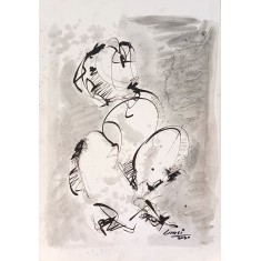 Wasi Haider, 11 x 15 inch, Oil On Paper, Figurative Painting, AC-WH-049